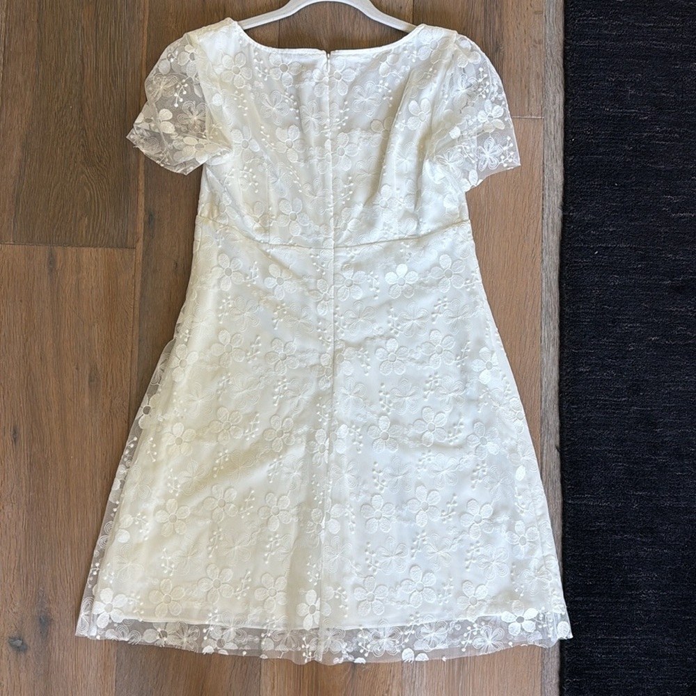 STAUD Sandra WhiteMini Dress in size 8 - Picture 4 of 6